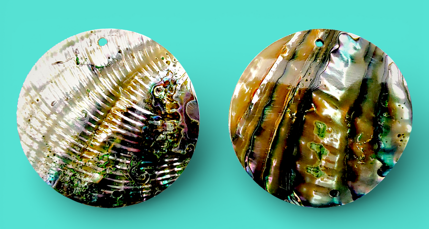 #2030 Green Abalone Top Hole 2 3/8"