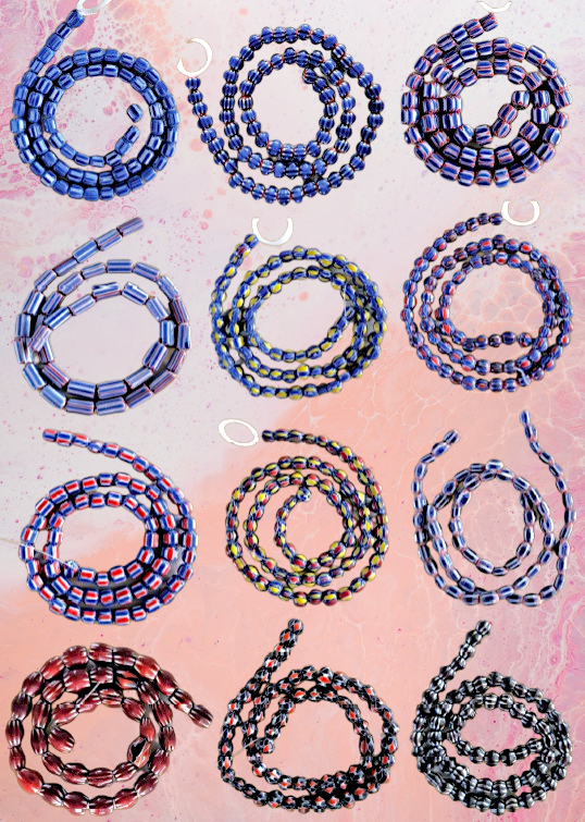 #54 (BD-826) Chevron Beads 16" strand