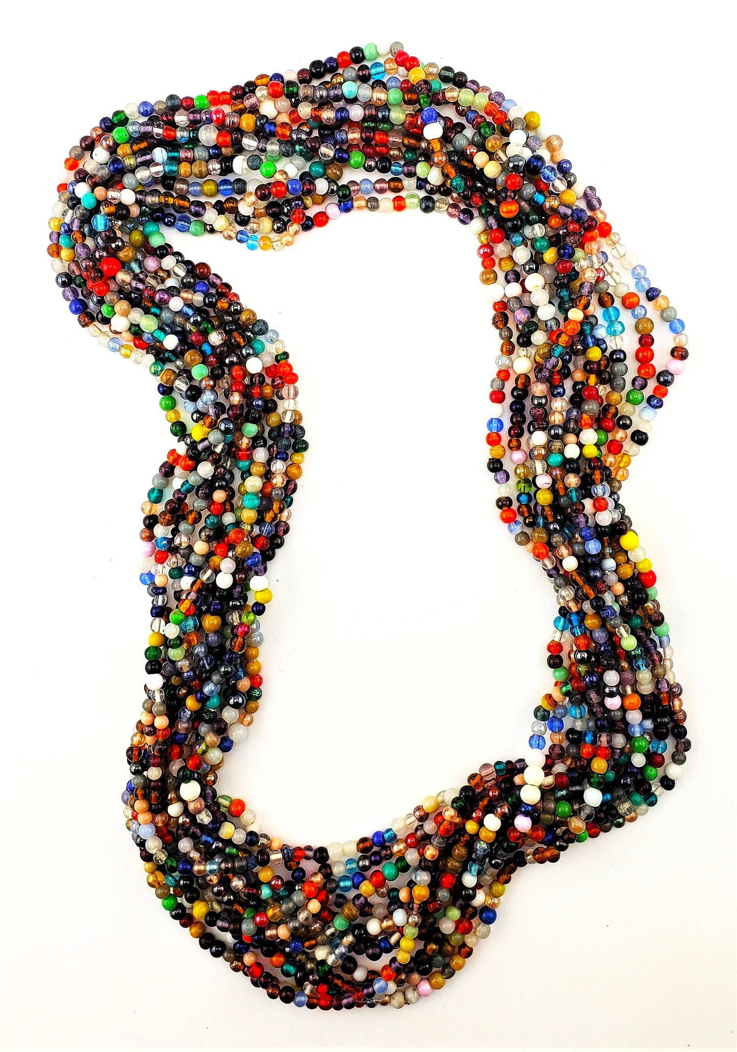 #70RB-591 Multi-colored Glass Beads 36"