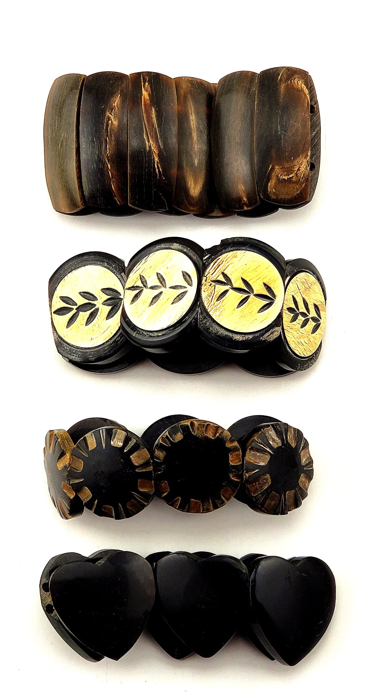 B-599 Buffalo Horn Bracelet 6.5"