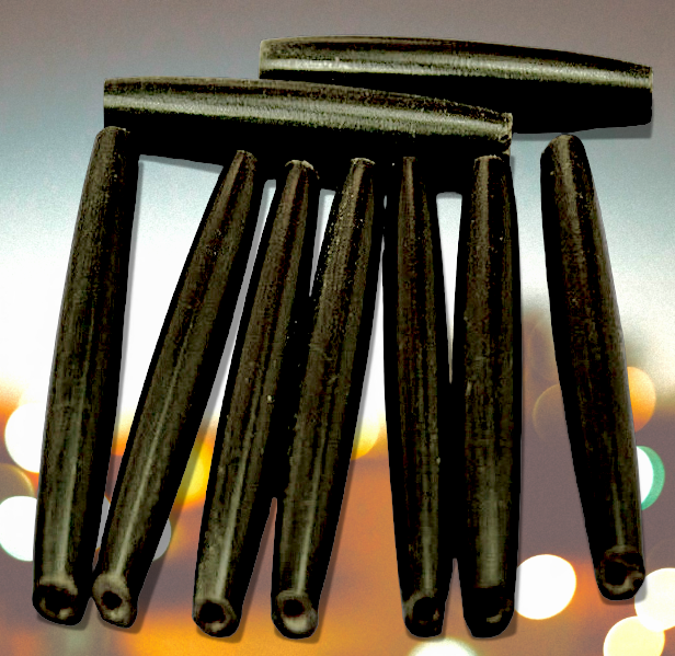 BD-63 Water Buffalo Horn Hair Pipe Beads 2"
