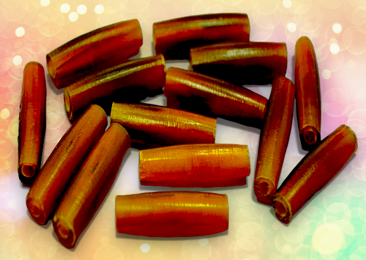 BD-73 Water Buffalo Horn Hair Pipe Beads 1"