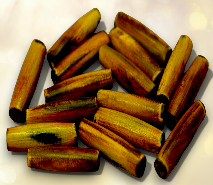BD-79 Water Buffalo Horn Hair Pipe Beads 1"