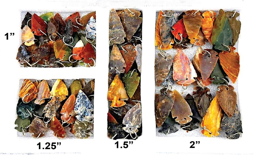 F-1236 Arrowhead Stone Pendants
