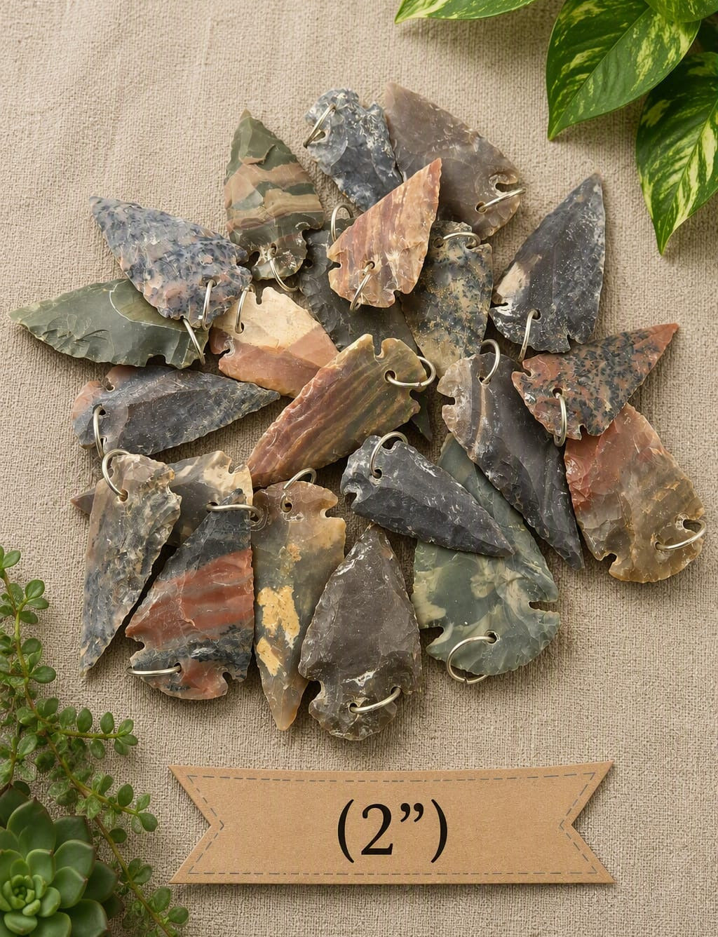 F-1236 Arrowhead Stone Pendants