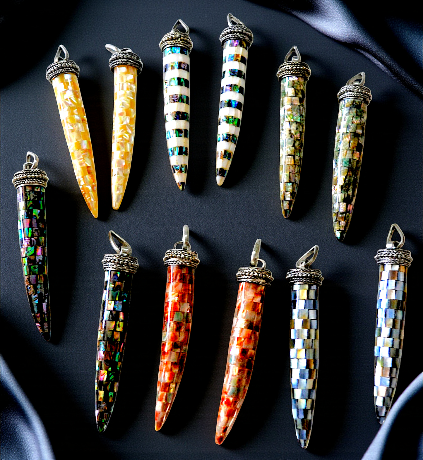 P-217 Abalone and Mother of Pearl Pendants