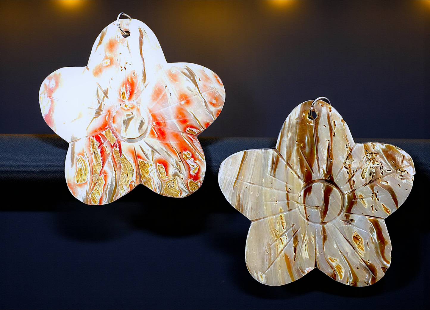 T-335 Abalone Carved Pendants
