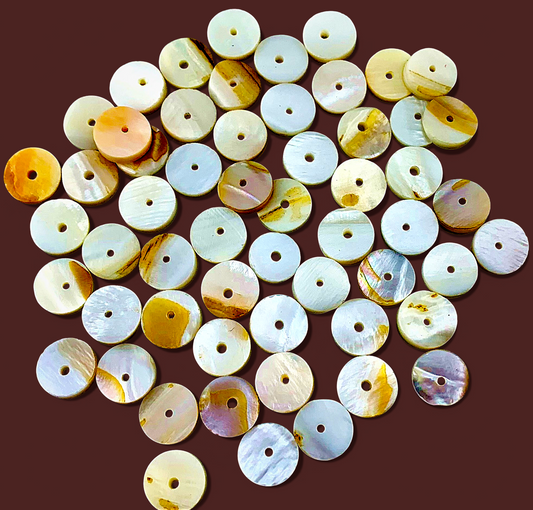 #2016 MOP Shell Disc With Center Hole 10mm