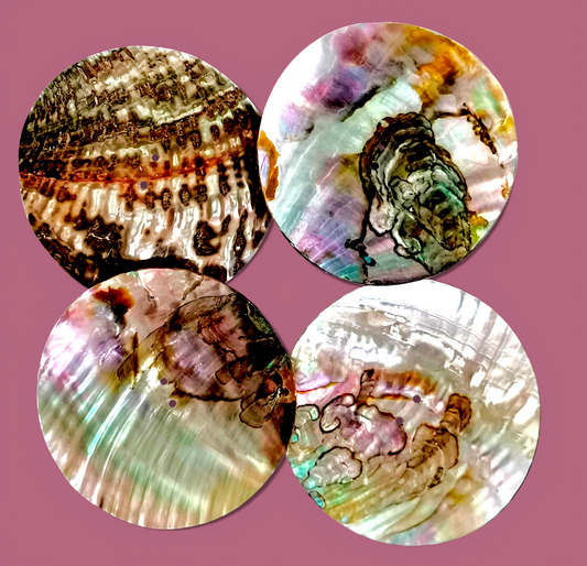 #2284 Green Abalone Button 55mm
