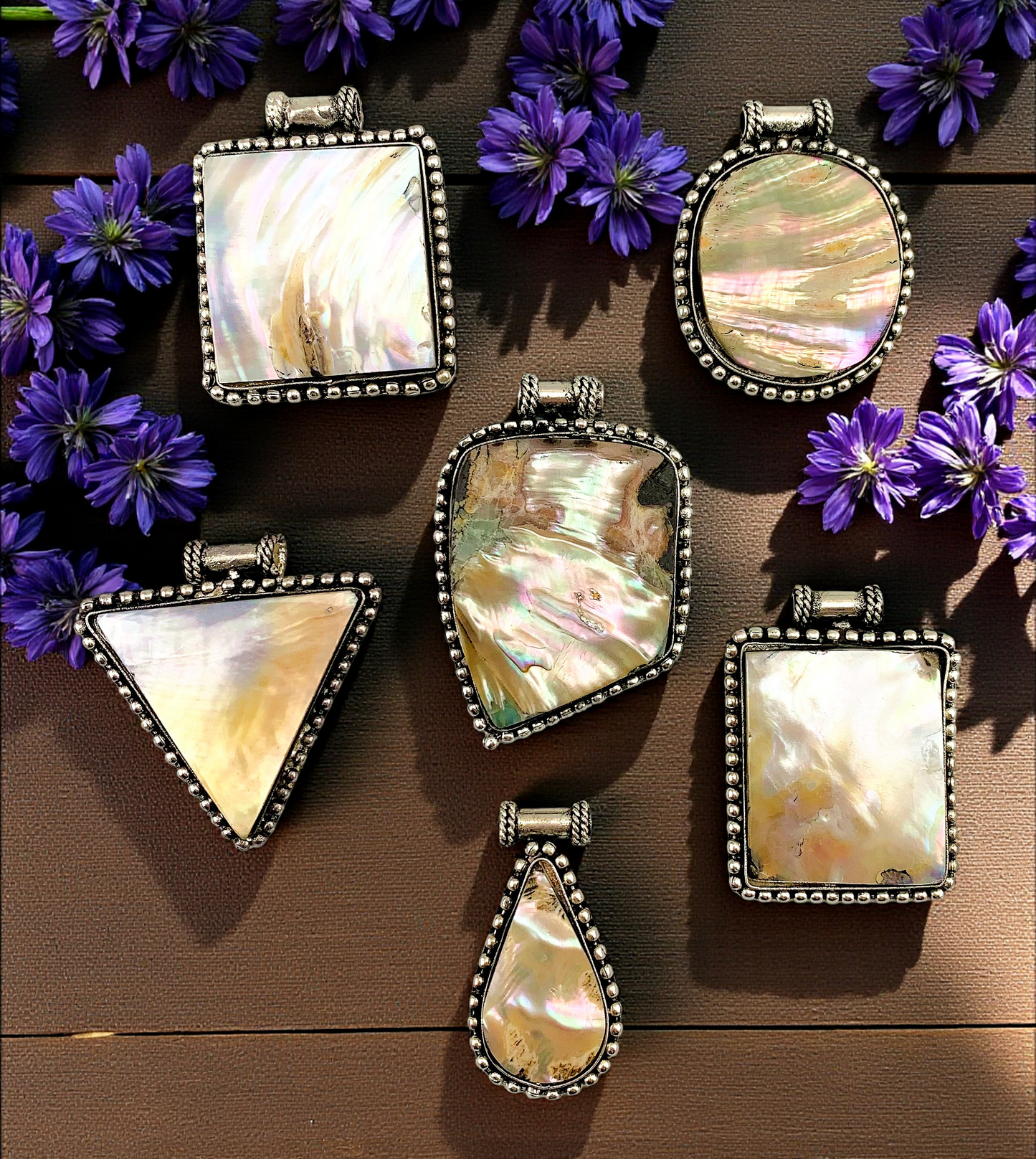 #3430 Mother of Pearl Pendants