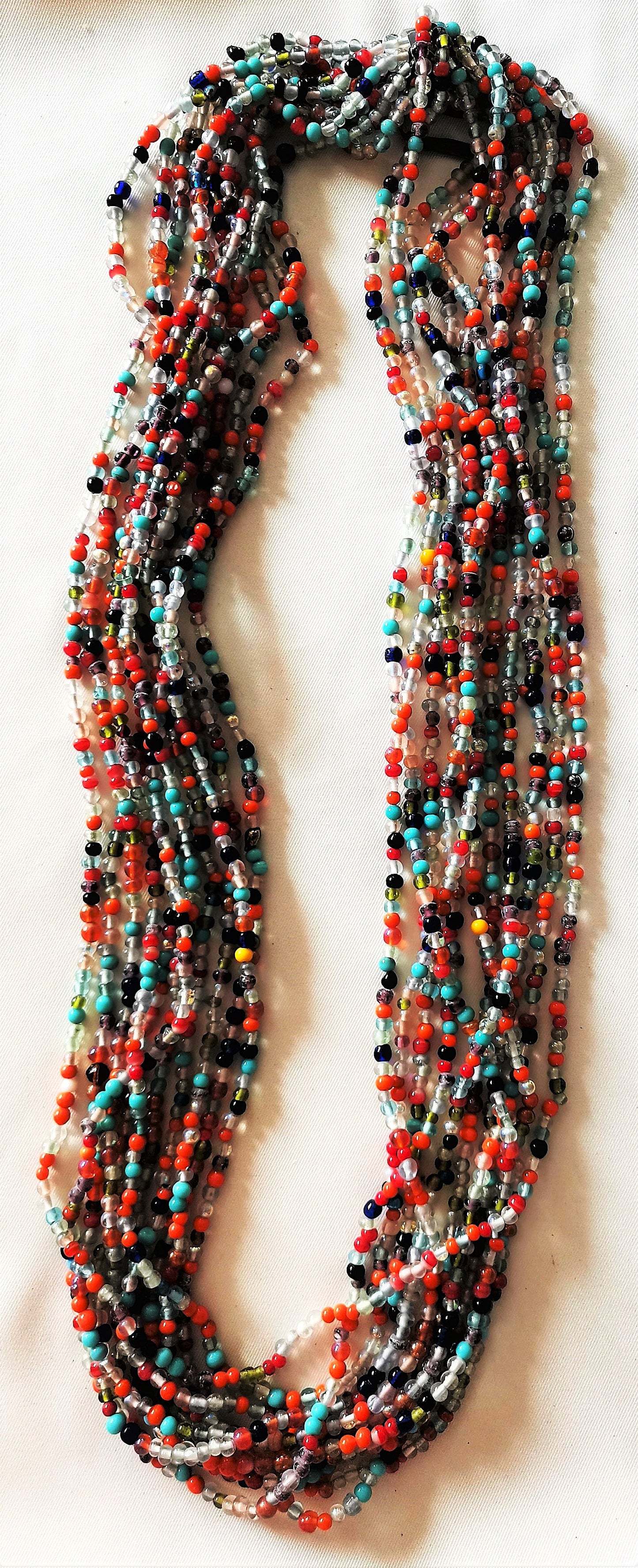 45H Multi-color Glass Beads 36"