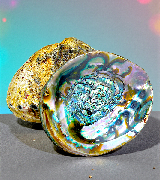 #7427 Polished Green Abalone (Haliotis fulgens) Seashell 5"-6"