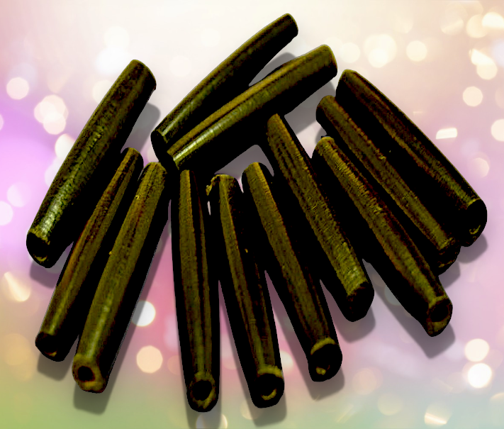 BD-62 Buffalo Horn Hair Pipe Beads 1 1/2"