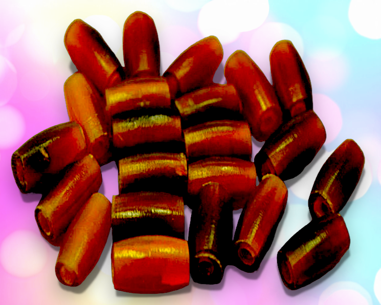 BD-72 Water Buffalo Horn Hair Pipe Beads 1/2"