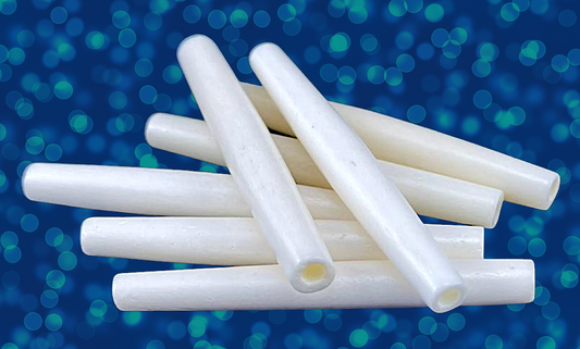 BD-7 Buffalo Bone Hair Pipe Beads 2 1/2"