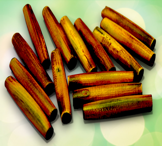 BD-80 Water Buffalo Horn Hair Pipe Beads 1 1/2"