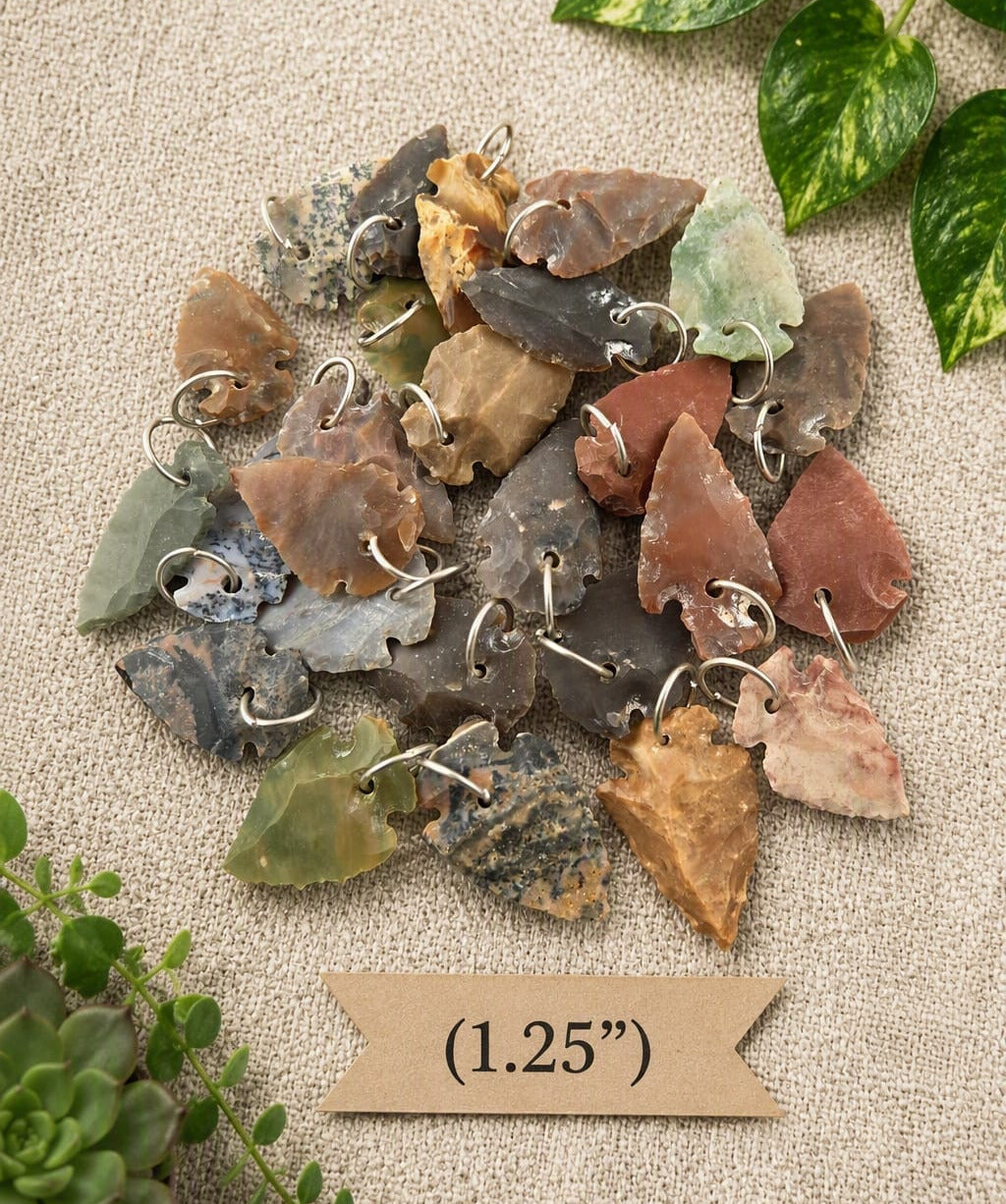 F-1236 Arrowhead Stone Pendants