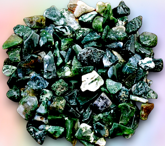 F-1274 Moss Agate Gemstone 15mm