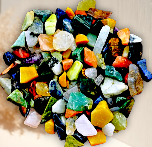 F-1279 A Variety Of Gemstones Mixed 15mm