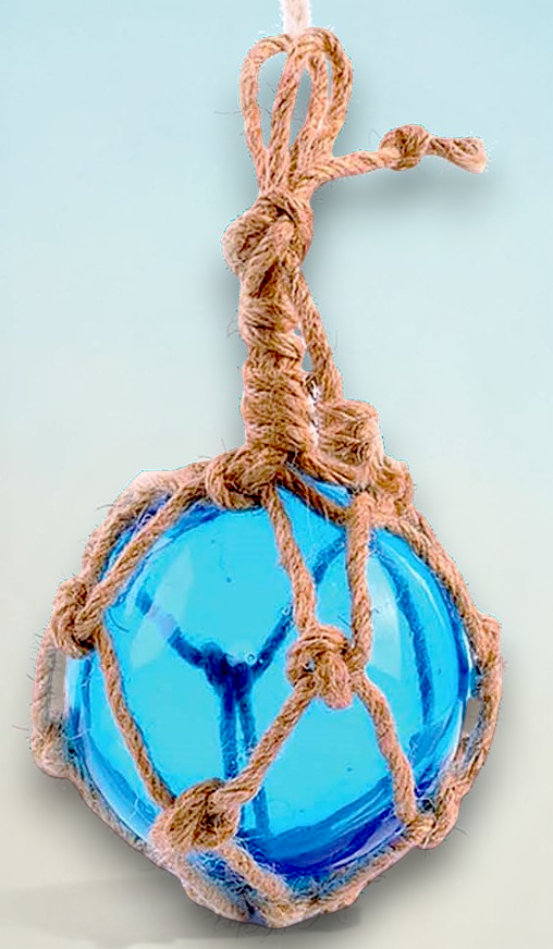 F-503 Light Blue Glass Float 4"