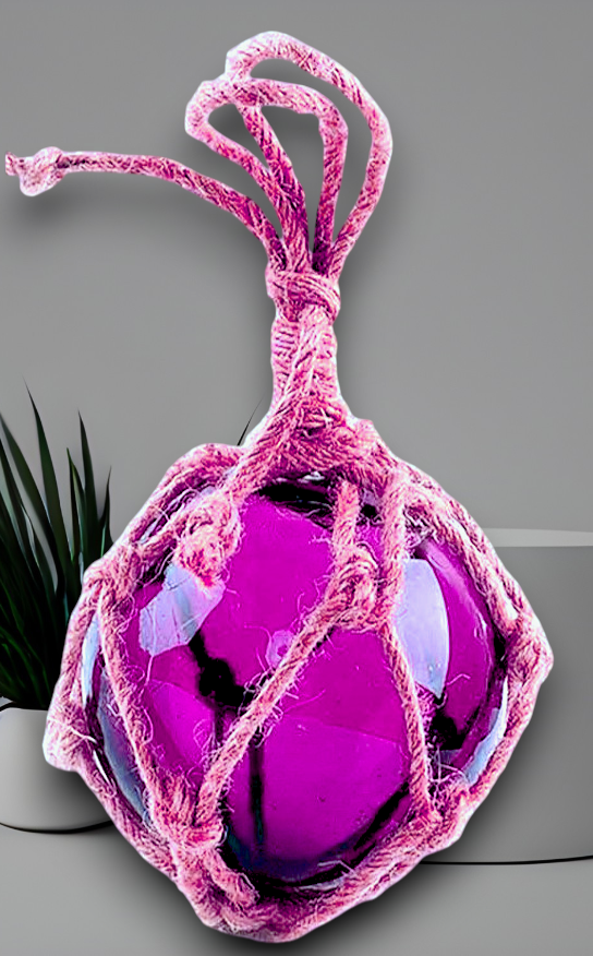F-505 Purple Glass Float 4"