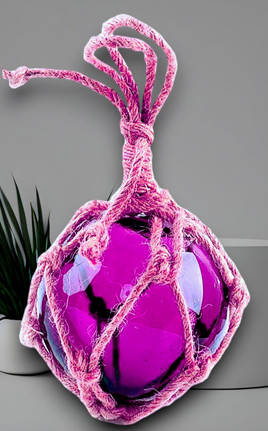 F-505 Purple Glass Float 4"
