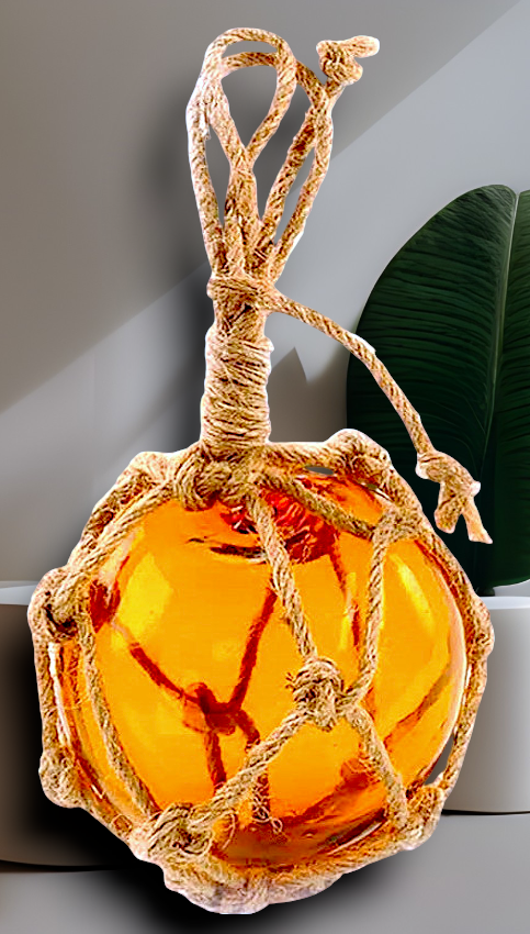 F-510 Amber Glass Float 4"