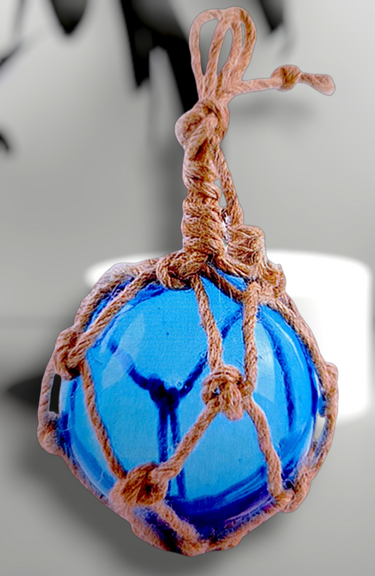 F-613 Blue Glass Float 8"
