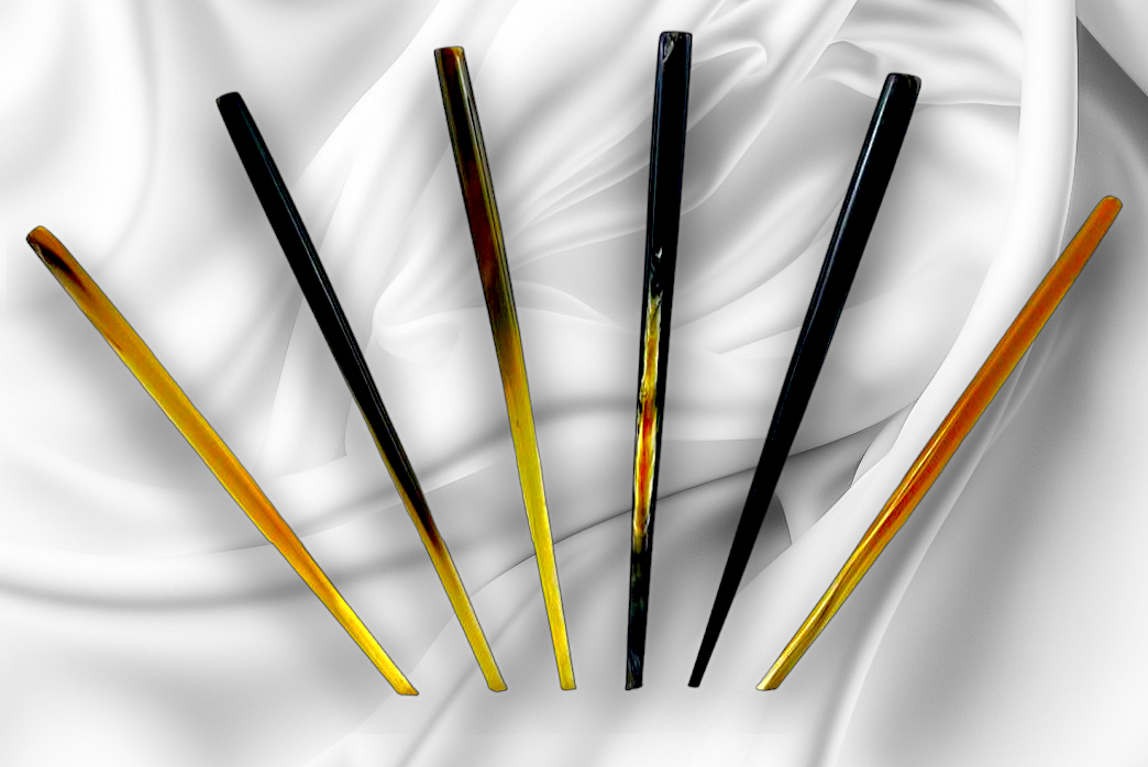 HP-115 Buffalo Horn Hair Sticks 7"
