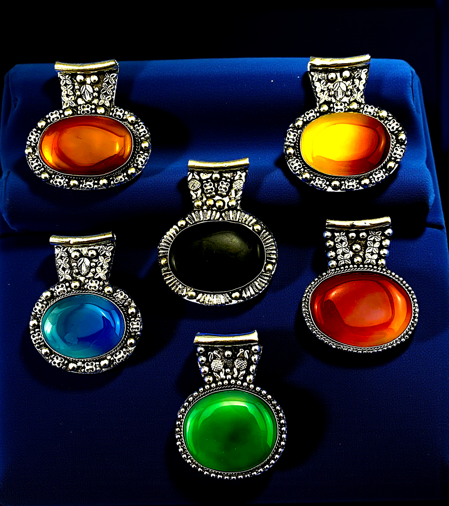 P-109 Assorted Gemston Pendants