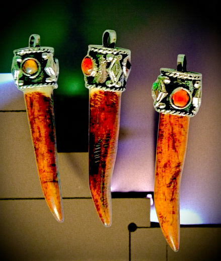 P-235 Buffalo Bone Pendants