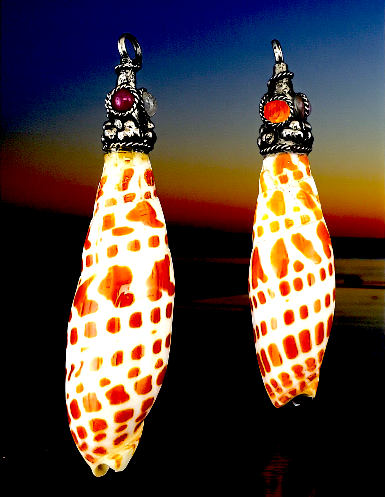 T-2599 Terebra Seashell Pendants
