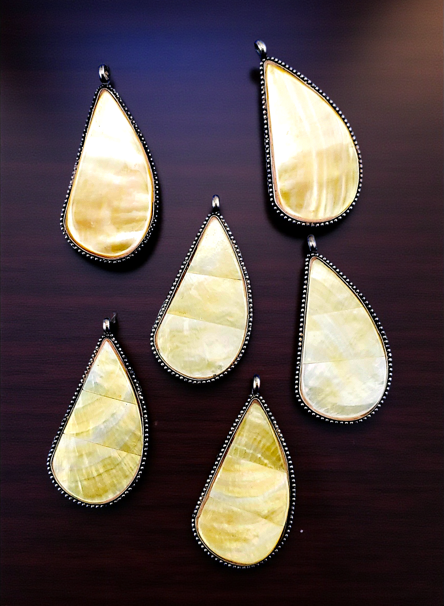 T-2607 Golden MOP Pendants