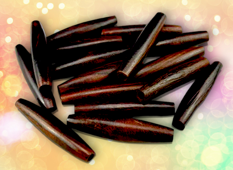 T-3072 Water Buffalo Horn Hair Pipe Beads 1 1/2"