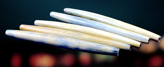 T-3074 Buffalo Horn Hair Pipe Beads 4 1/2"