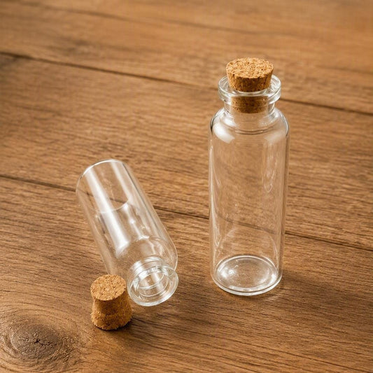 F-1231 (Glass Bottle with Cork) (3x1 2/8") (40 ML)